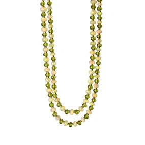 Mogul Opal and Peridot Bead Necklace