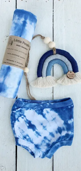 Muslin Swaddle - Hand Dyed - Shibori - Extra Large