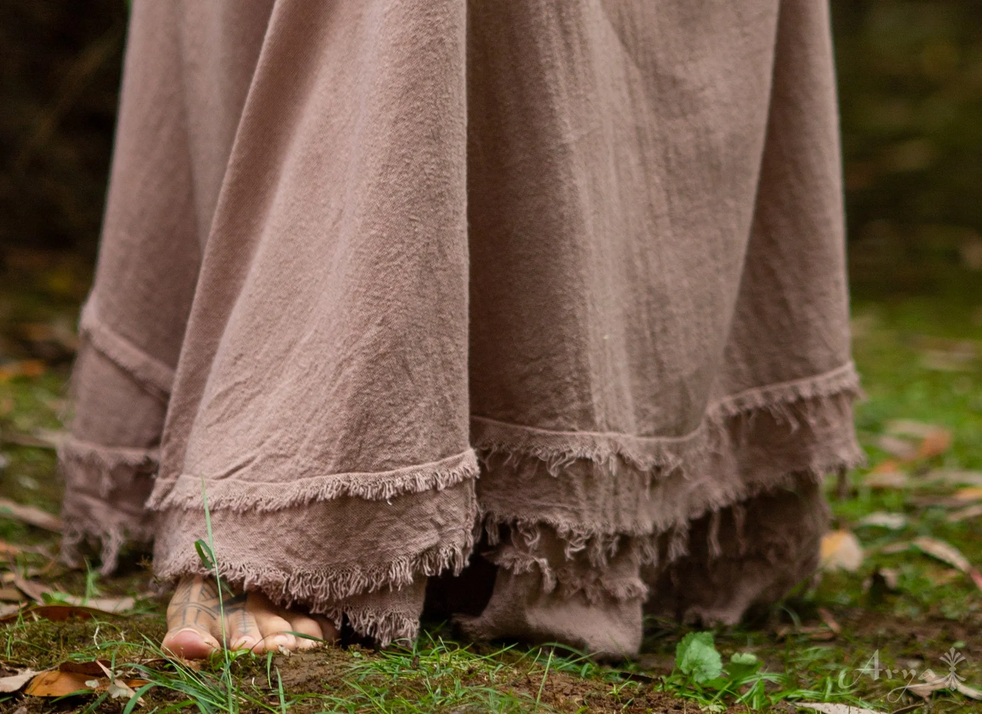 Natural Cotton Wrap Skirt - Wholesale