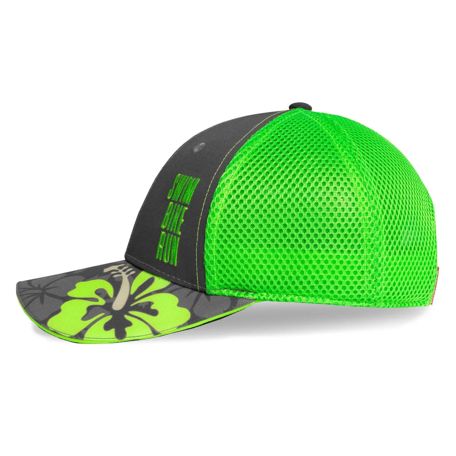 Neon/Grey SBR 6 Panel Trucker Hat