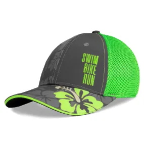 Neon/Grey SBR 6 Panel Trucker Hat