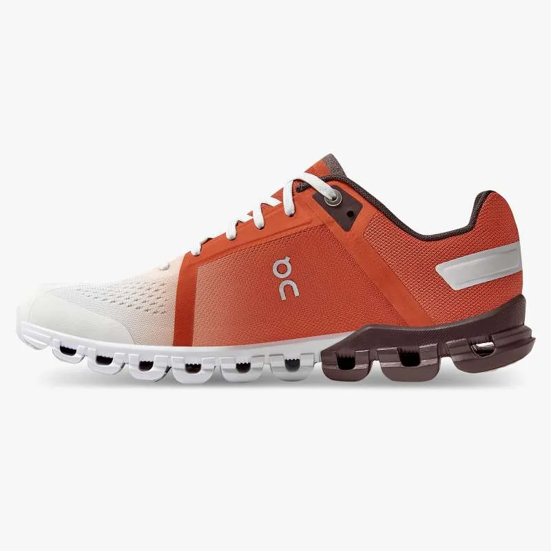 On Running Women's Cloudflow Shoes - Rust / White