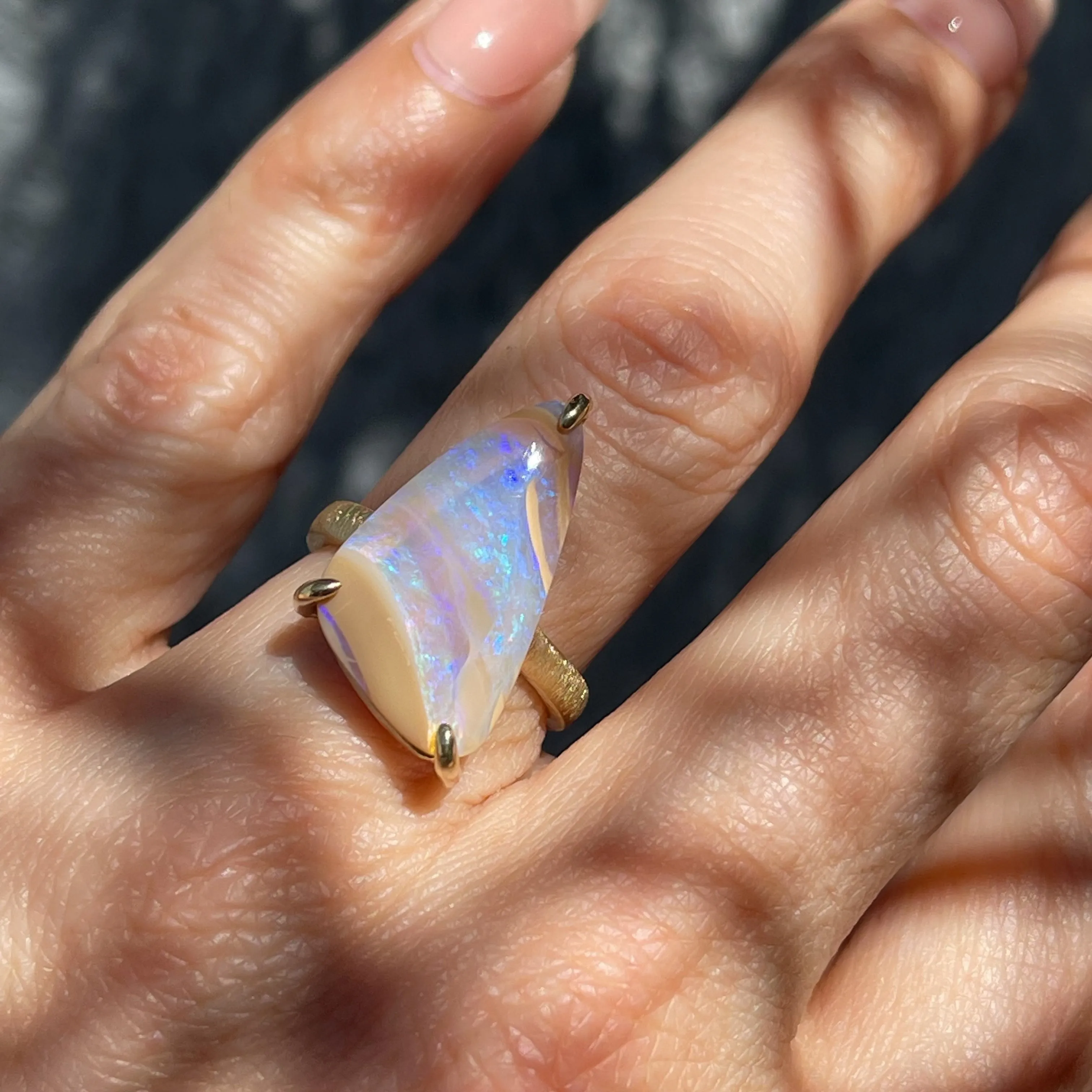 Passage of Time Australian Opal Ring