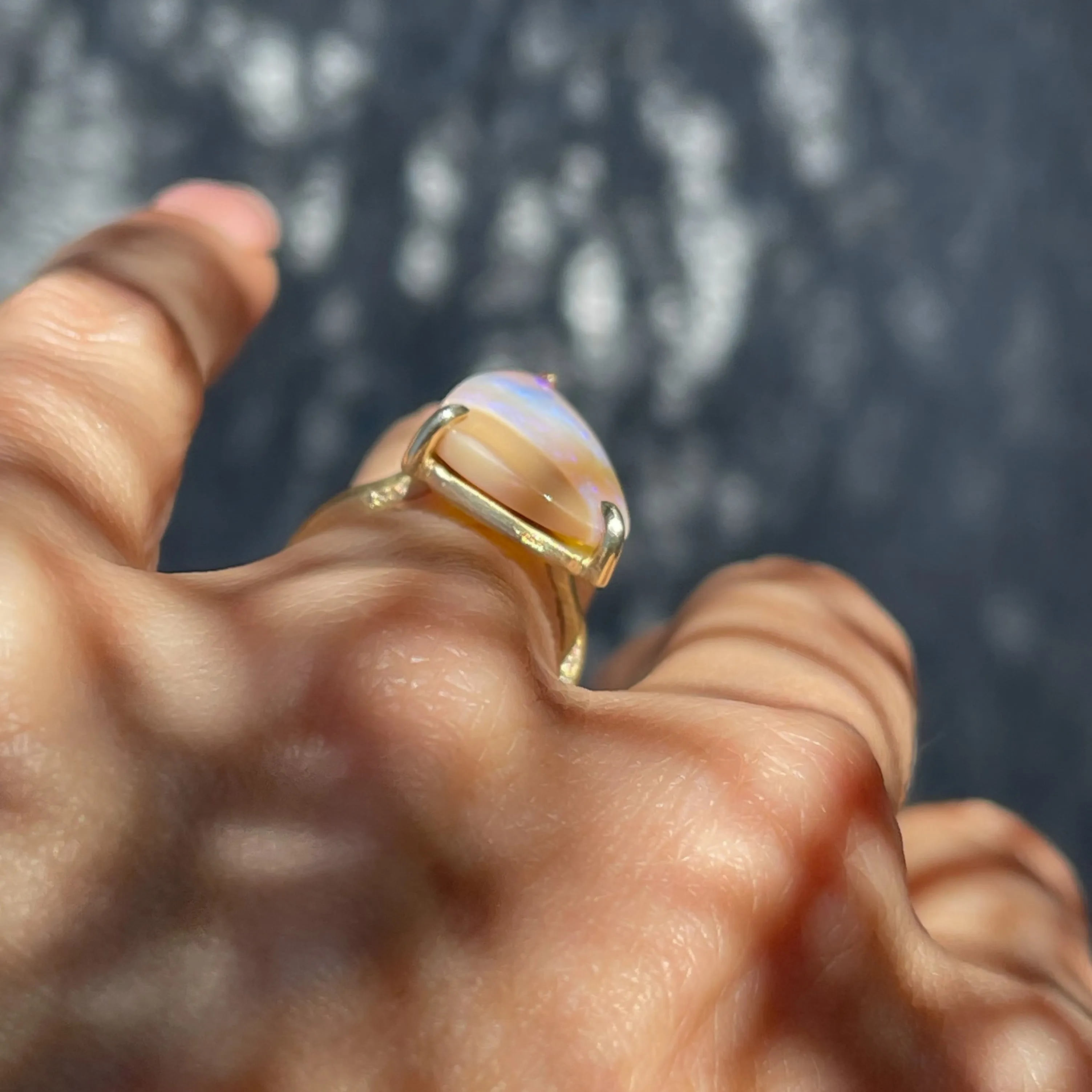 Passage of Time Australian Opal Ring