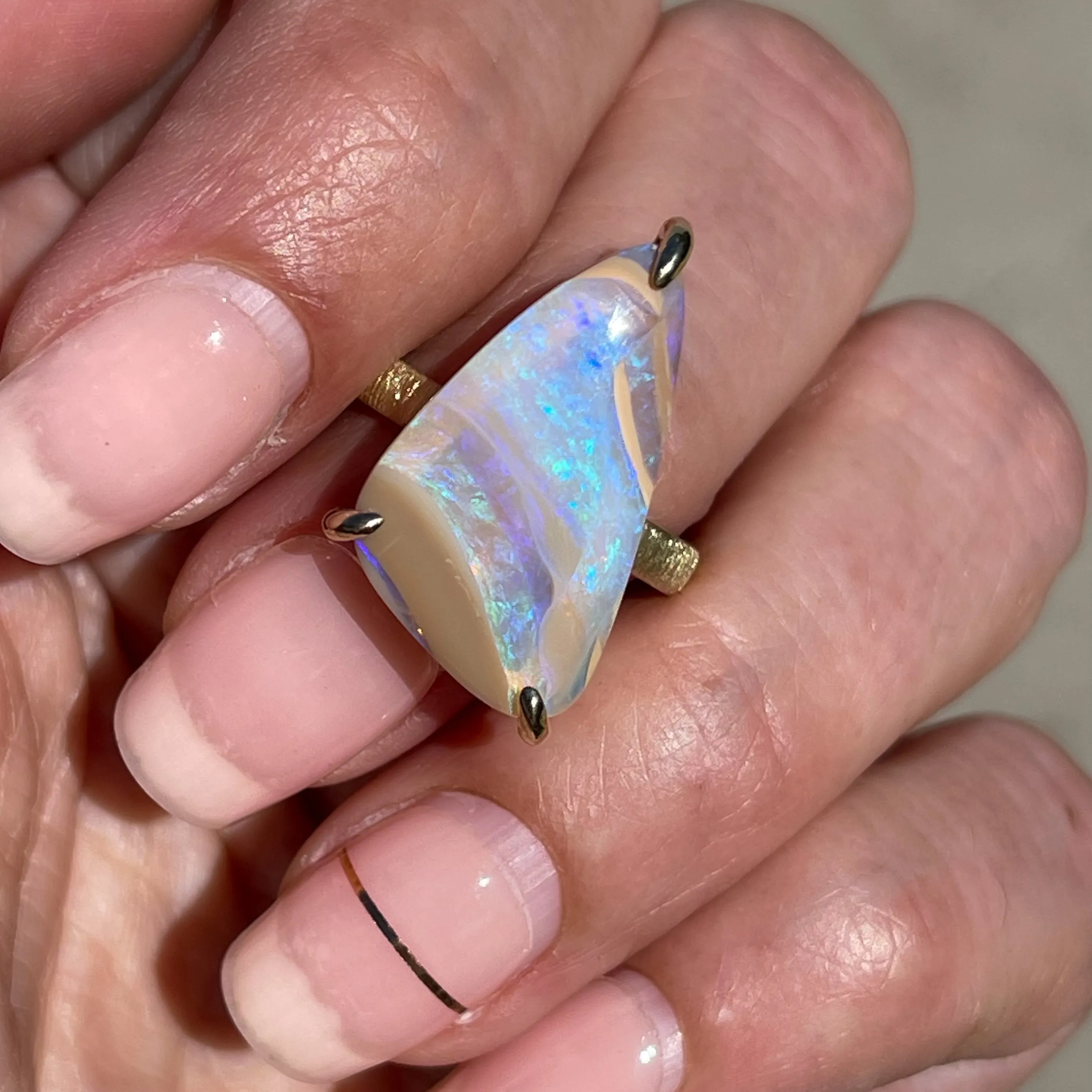 Passage of Time Australian Opal Ring