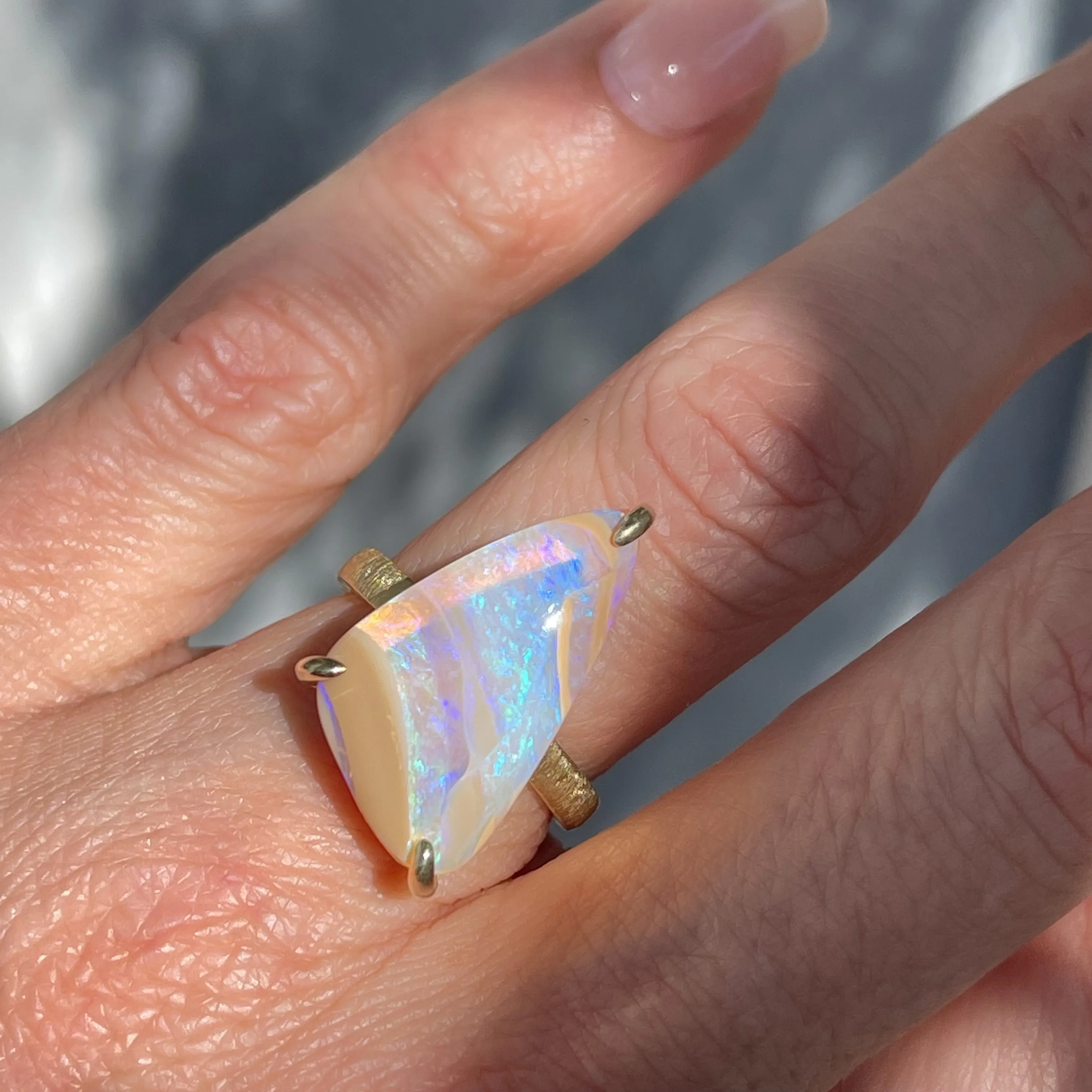 Passage of Time Australian Opal Ring