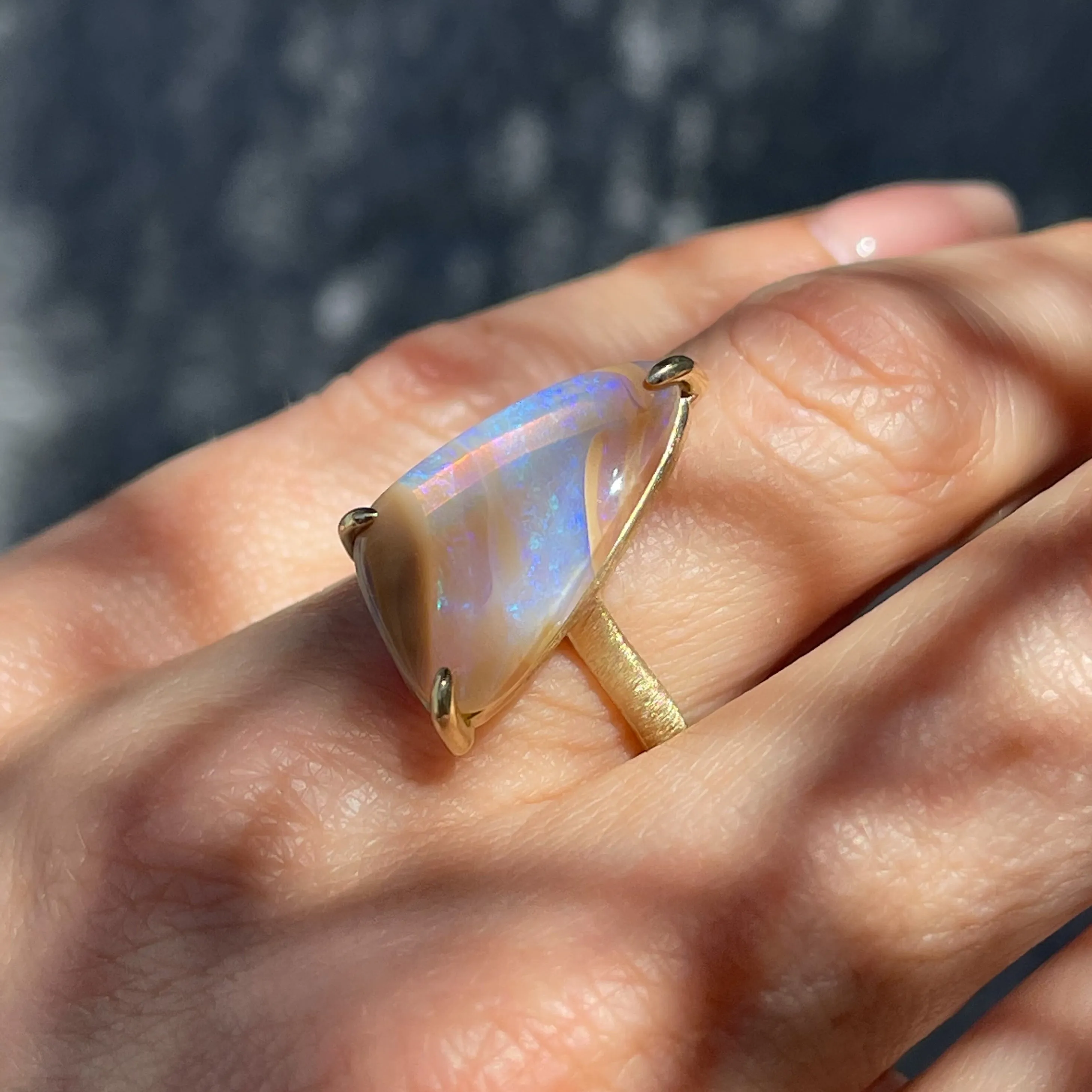 Passage of Time Australian Opal Ring