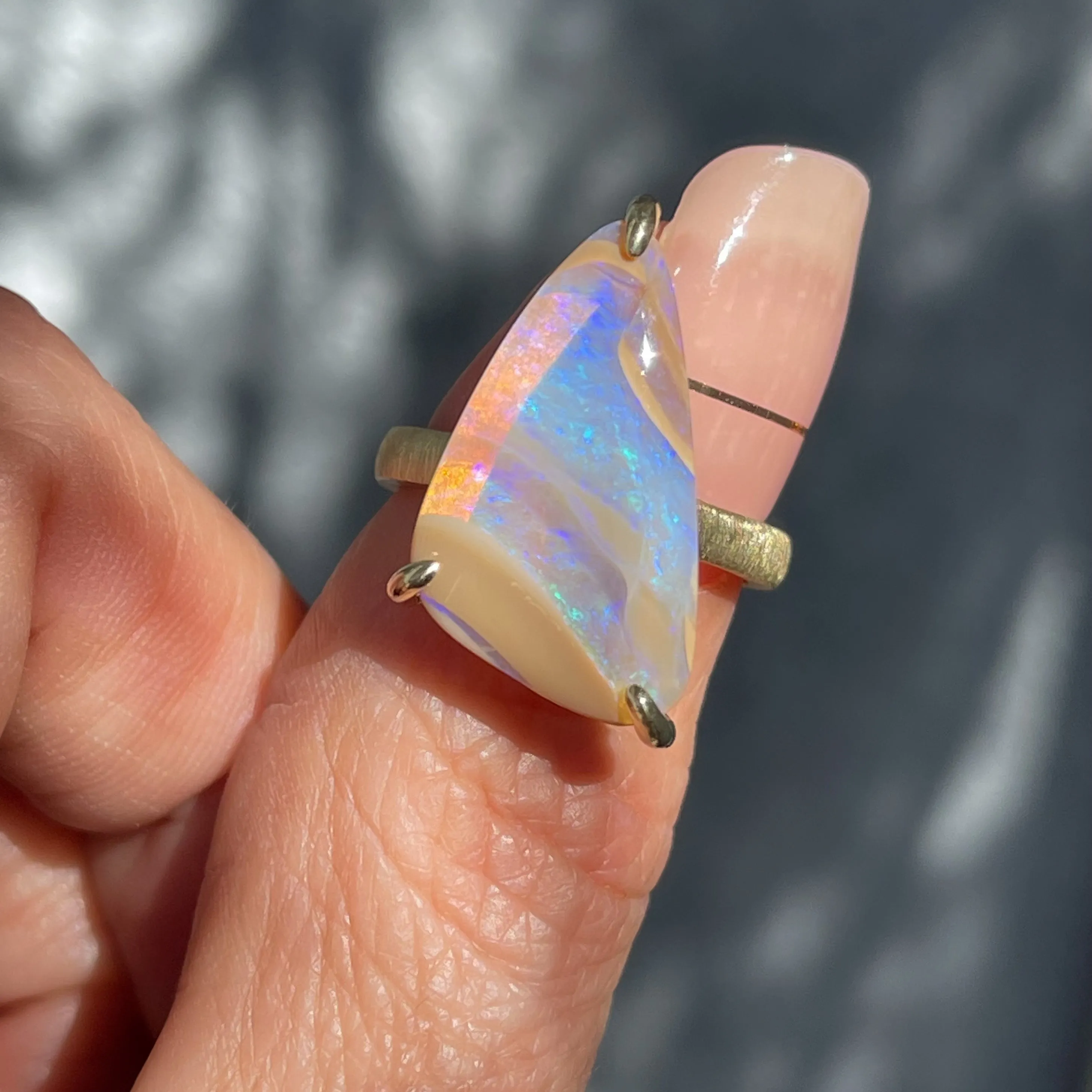 Passage of Time Australian Opal Ring