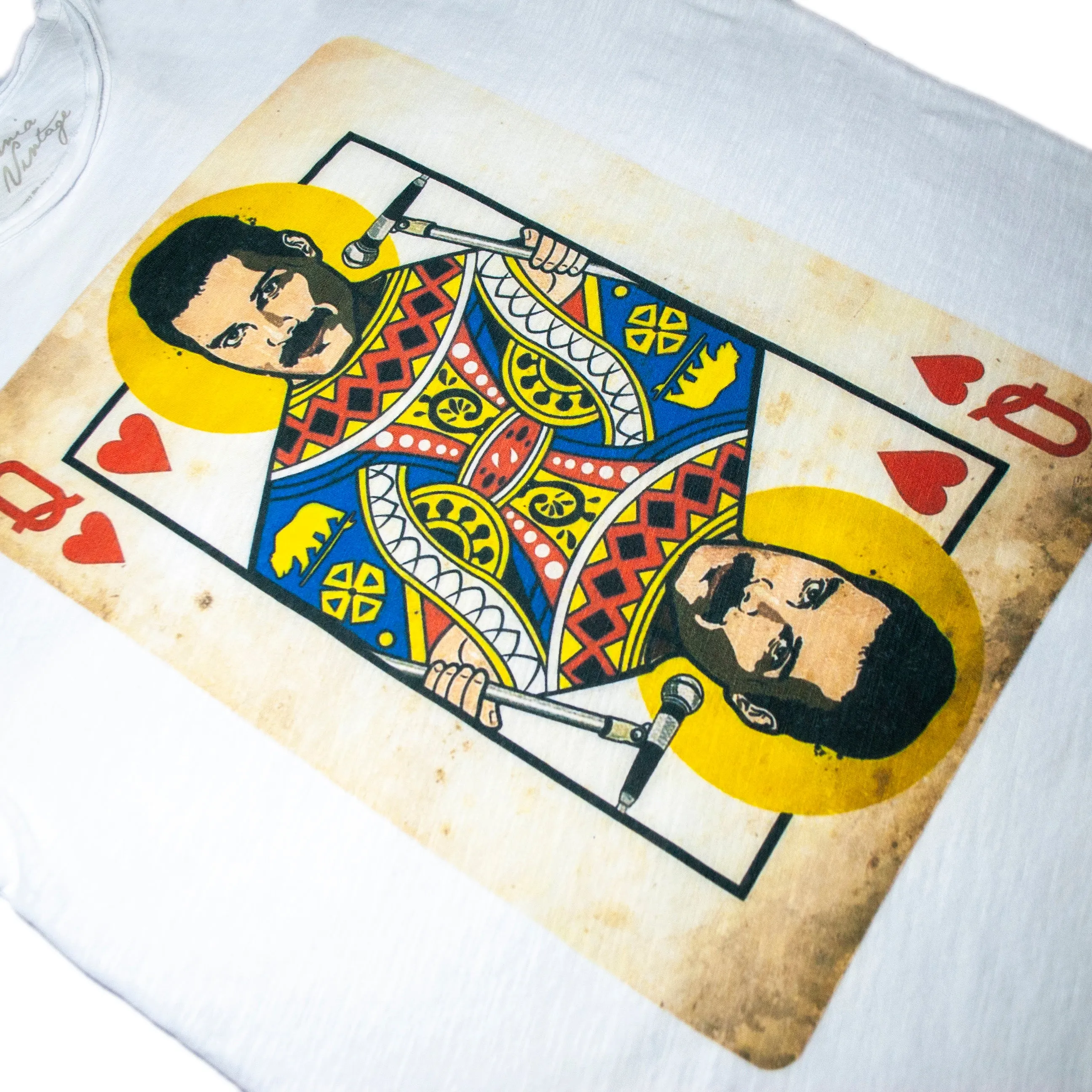 T-Shirt stampa "Freddie Regina Di Cuori"