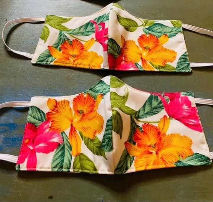 Tropical Floral Adult Mask