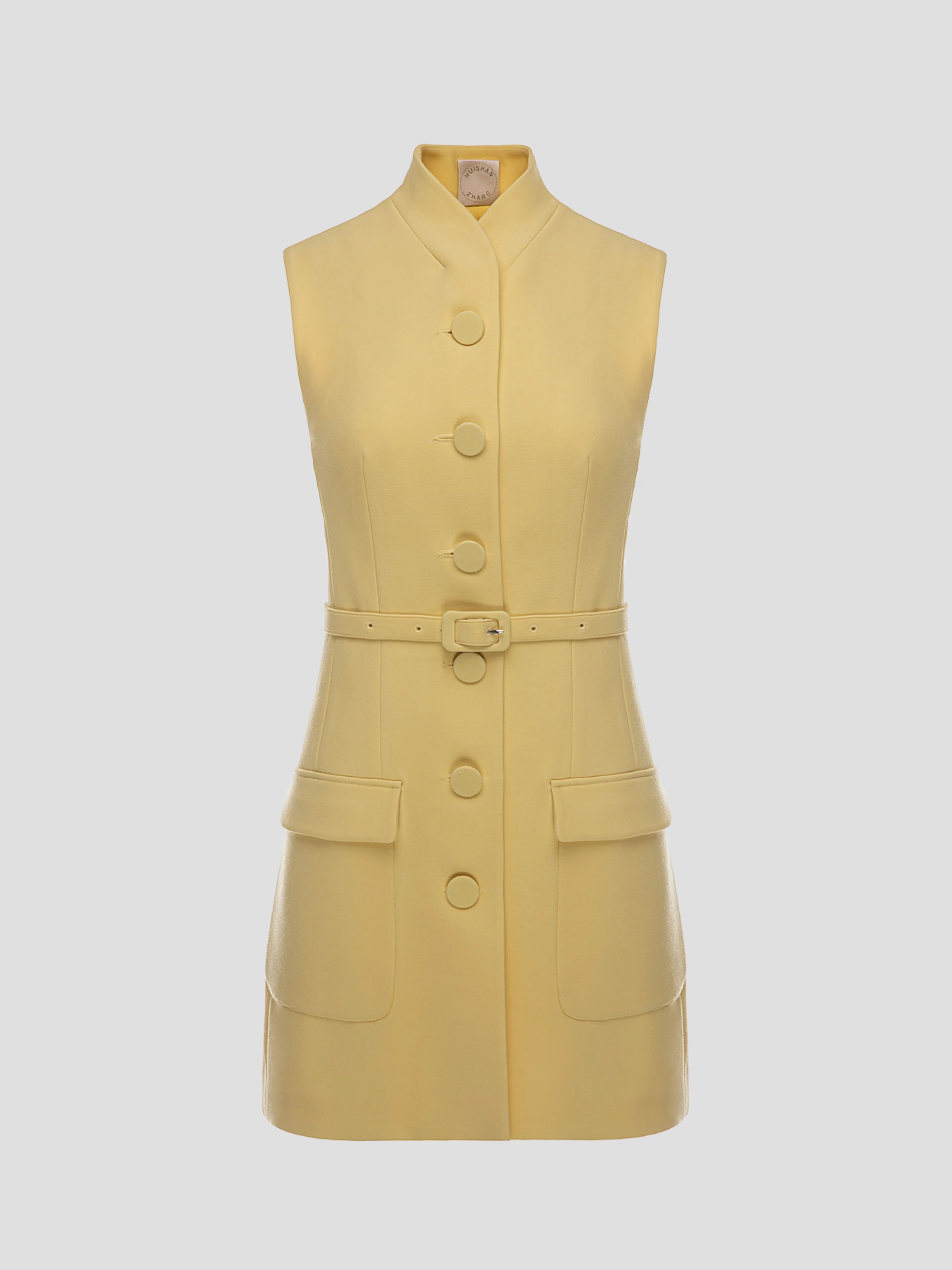 Yellow Paige Sleeveless Jacket